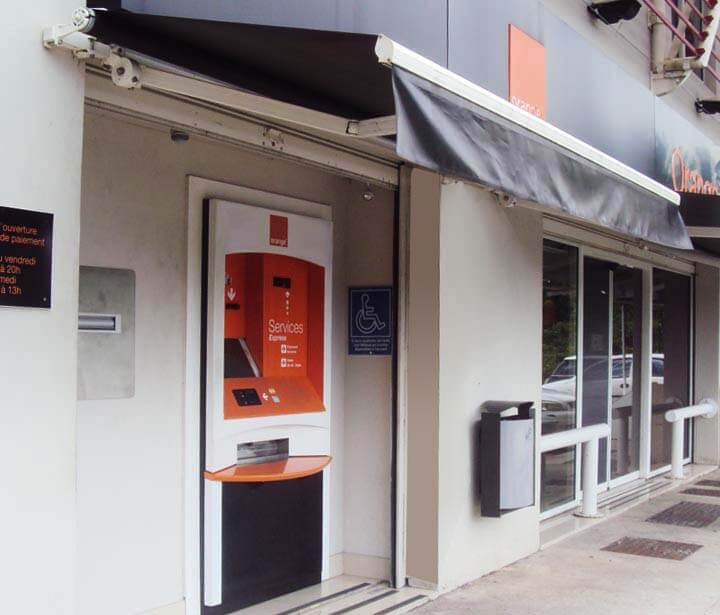 Automate de paiement-orange